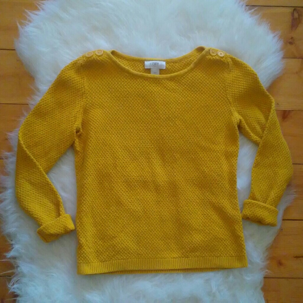 Loft yellow sweater